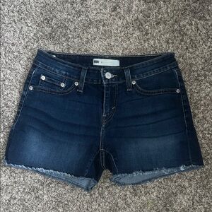 Dark Blue Women’s Jean Shorts - Classic Denim Cut